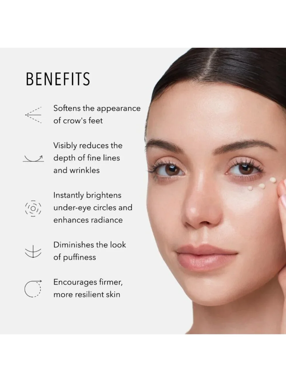 Brightening & De-Puffing Eye Cream - Reduces Fine Lines, Diminishes Puffiness